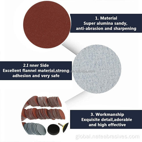 5 Inch Sanding Paper Disc 5Inch Red Sanding Paper Disc Furniture Polishing Disc Manufactory